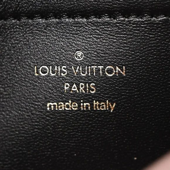 LOUIS VUITTON  Lambskin Embossed Monogram Pochette Coussin Black - Picture 4 of 16